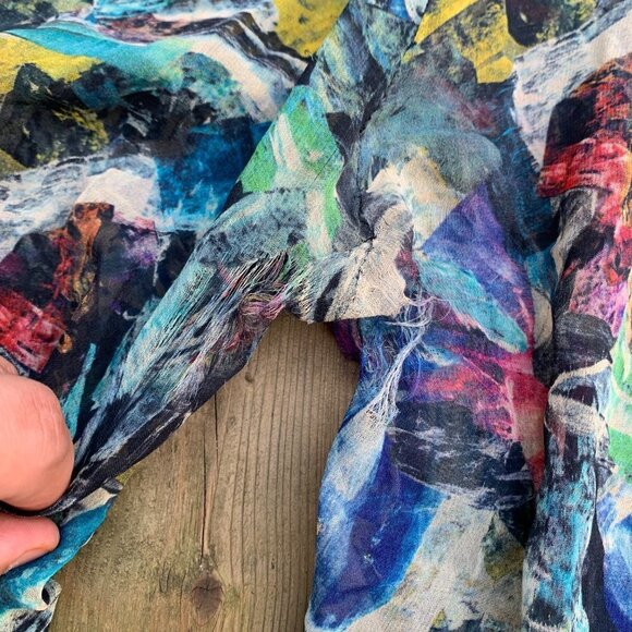 RARE 2010 Damaged Acne Studios 100% Silk Pants Size 32 Contact Stone - Picture 5 of 12